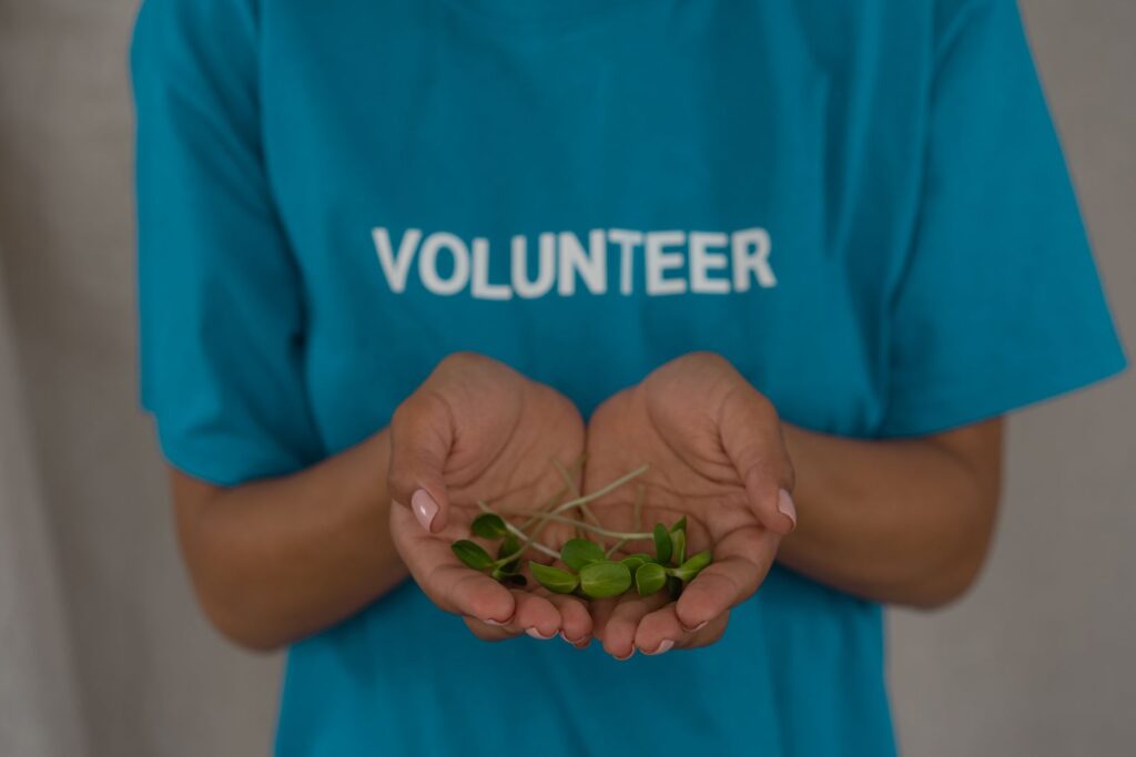 Volunteers in community service